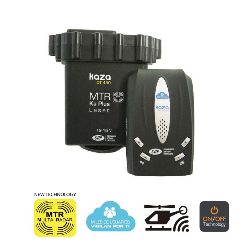 Avisador y Detector de Radares Kaza Twin Live MTR