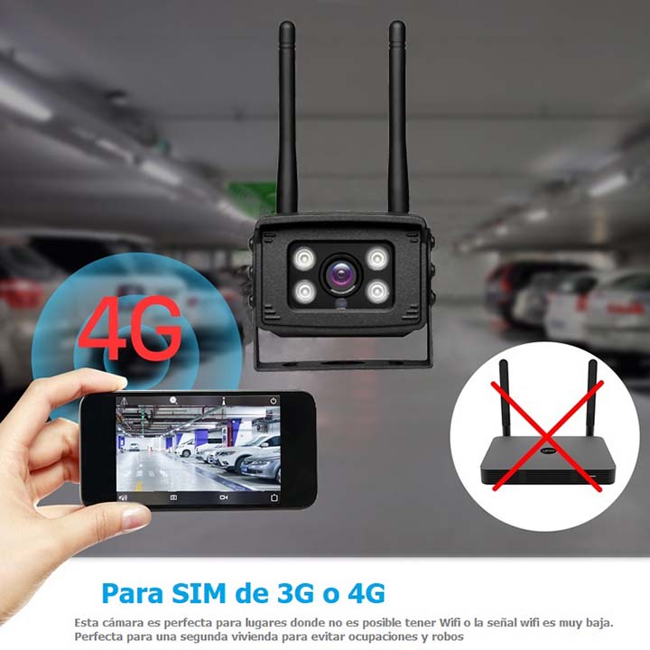 La cámara 3G-4G 100% Inalámbrica CDPB30A