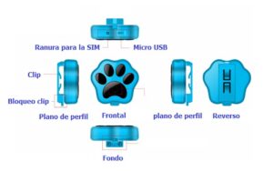 Localizador GPS para mascotas CDP500PET Plug&Play con SIM