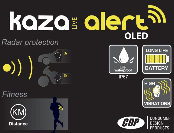 Fitness Smartwatch con Avisador de Radares Kaza LIVE Alert OLED