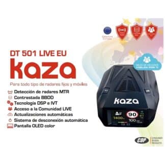 Detector y Avisador de Radares Kaza DT-501 Live Europa