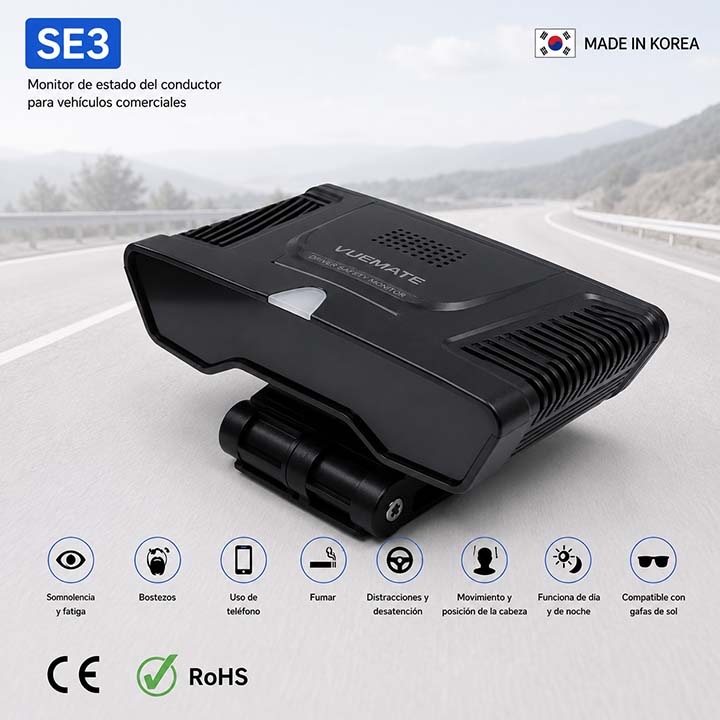 Detector de sueño y distracciones DSM SE-3 GPS para vehículos pesados_22