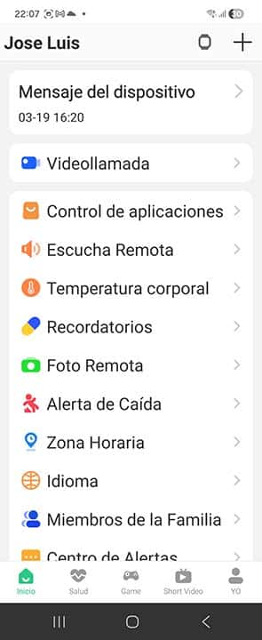 Smartwatch K-141 4G con localización GPS, monitor de estado de salud, SOS y voz bidireccional