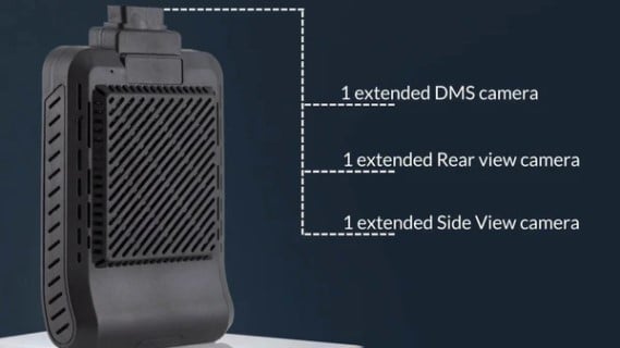 Cámara telemática de 4 canales MC-402 con ADAS y DMS (GPS, Wifi y 4G)