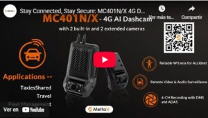 Cámara telemática de 4 canales MC-401X con ADAS y DMS (GPS, Wifi y 4G)