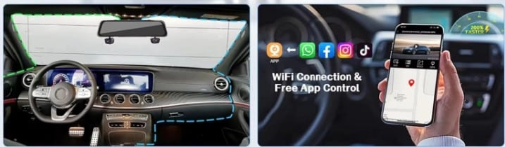 Dashcam 360º Parking Eye WiFi, GPS y con conexión OBD