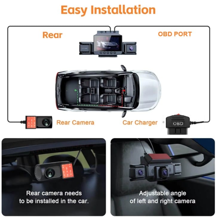 Dashcam 360º Parking Eye WiFi, GPS y con conexión OBD