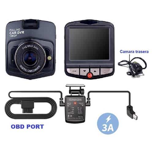 Dashcam K900Radar con sistema de vigilancia en parking con doble cámara