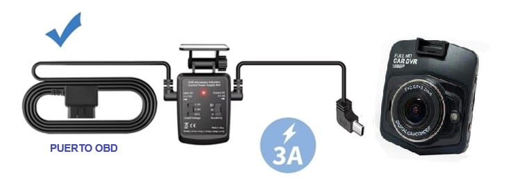 Dashcam K900Radar con sistema de vigilancia en parking con doble cámara