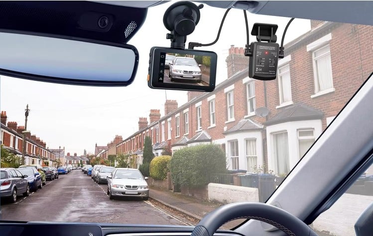  Dashcam K900Radar con sistema de vigilancia en parking con doble cámara