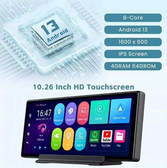 Sistema Multimedia 4G Android 13 KAZA-CAMSAM PLUS