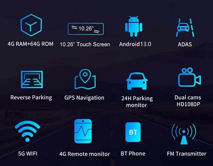 Sistema Multimedia 4G Android 13 KAZA-CAMSAM PLUS