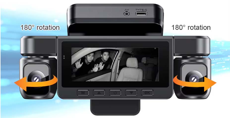 Dashcam Parking Eye 360º 2K antivandalismo con Radar de vigilancia integrado