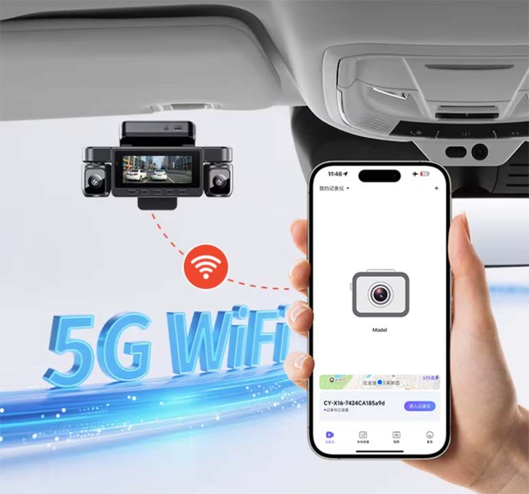 Dashcam Parking Eye 360º 2K antivandalismo con Radar de vigilancia integrado
