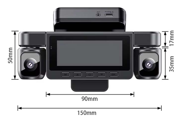 Dashcam Parking Eye 360º 2K antivandalismo con Radar de vigilancia integrado