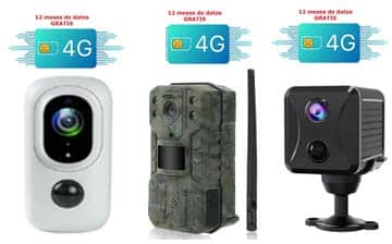 Cámaras 4G con SIM y alarma